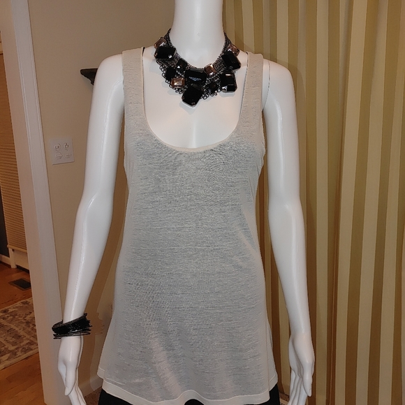 THEORY LAYERED TANK DRESS W/ POCKETS S - Picture 3 of 10